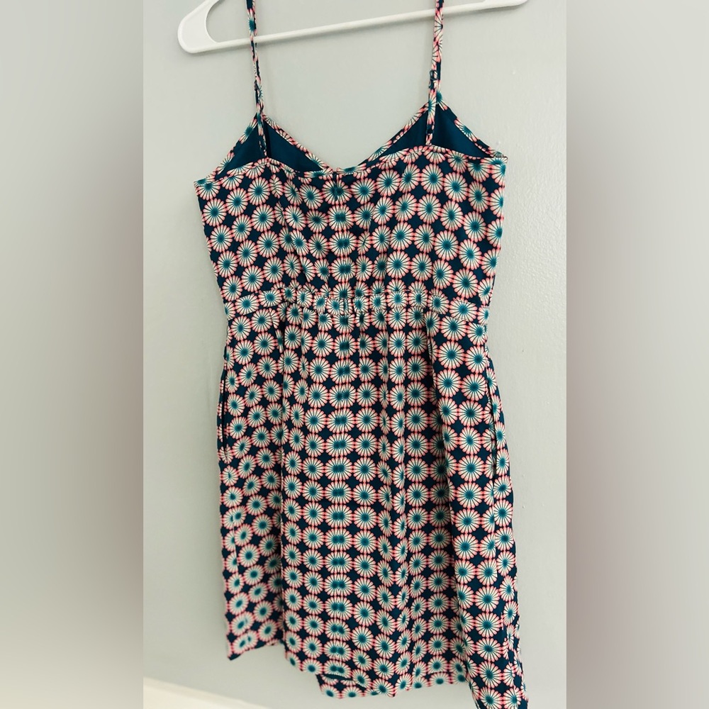 J. Crew Teal and Floral Sundress
